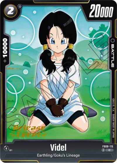 Videl FB08-115 Saiyan's Pride Release Event Cards Fusion World card