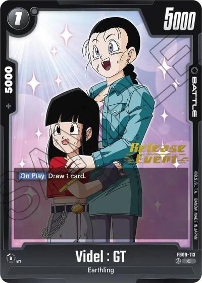Videl GT FB09-113 Dual Evolution Release Event Cards Fusion World card