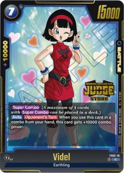 Videl Judge Pack Store Judge 01 FS02-10 Tournament and Championship Promos Fusion World card