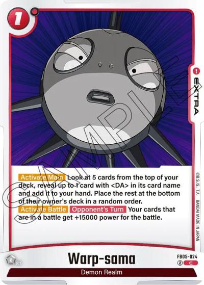 Warp sama FB05-024 New Adventure Fusion World card