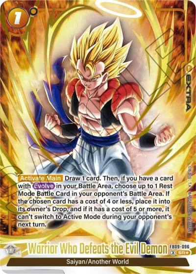 Warrior Who Defeats the Evil Demon Alternate Art FB09-096 Dual Evolution Fusion World card