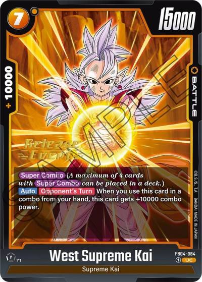 West Supreme Kai FB04-084 Ultra Limit Release Event Cards Fusion World card
