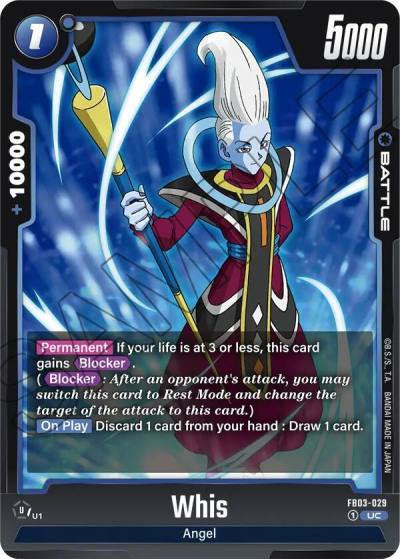 Whis FB03-029 Raging Roar Fusion World card