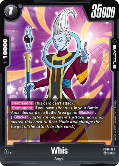 Whis FB07-098 Wish For Shenron Fusion World card