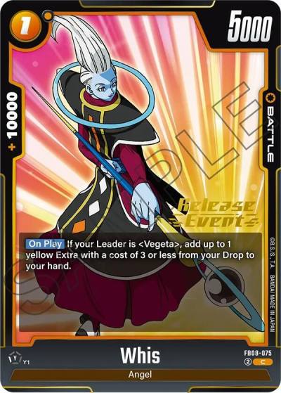 Whis FB08-075 Saiyan's Pride Release Event Cards Fusion World card