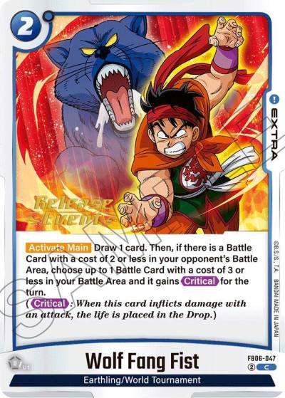 Wolf Fang Fist FB06-047 Rivals Clash Release Event Cards Fusion World card