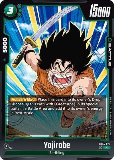 Yajirobe FB04-070 Ultra Limit Fusion World card