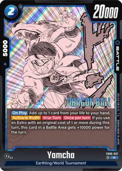 Yamcha FB06-037 Manga Booster 01 Fusion World card