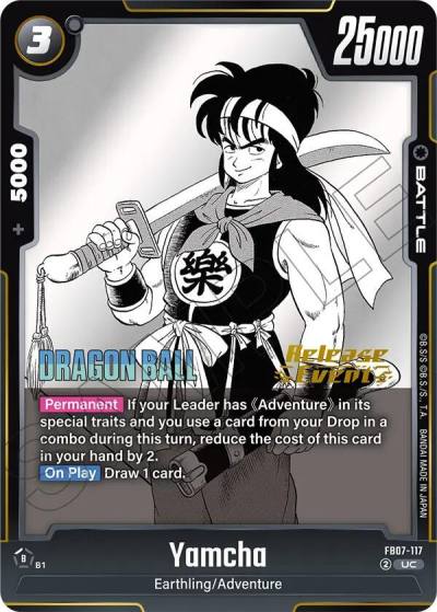 Yamcha FB07-117 Manga Booster 02 Release Event Cards Fusion World card