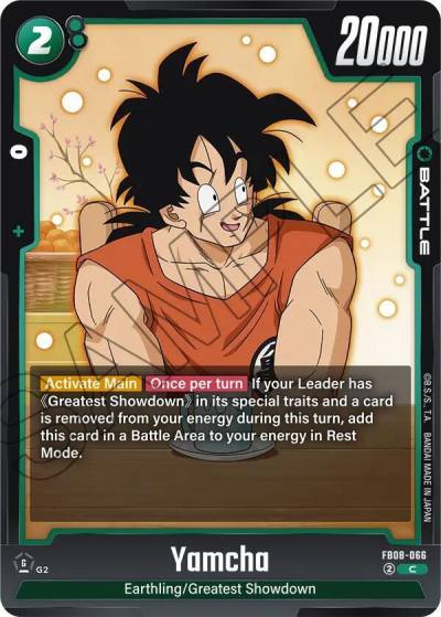 Yamcha FB08-066 Saiyan's Pride Fusion World card