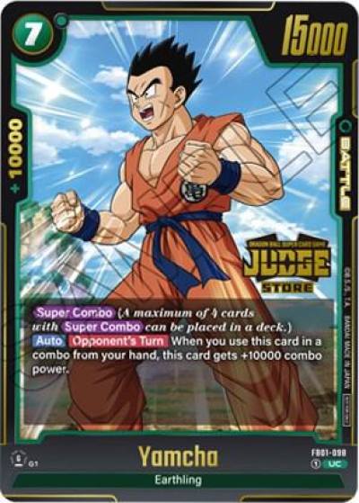 Yamcha Judge Pack Store Judge 01 FB01-098 Tournament and Championship Promos Fusion World card