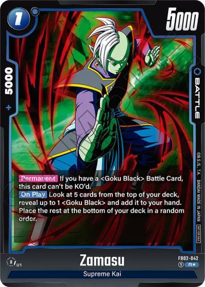 Zamasu Championship Pack 01 FB02-042 Tournament and Championship Promos Fusion World card