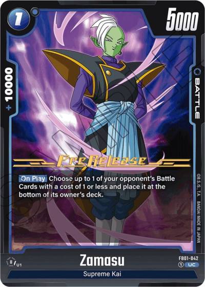 Zamasu FB01-042 Awakened Pulse Pre-Release Cards Fusion World card