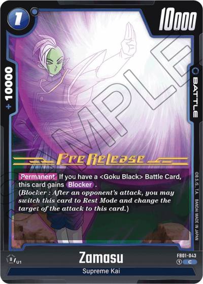 Zamasu FB01-043 Awakened Pulse Pre-Release Cards Fusion World card