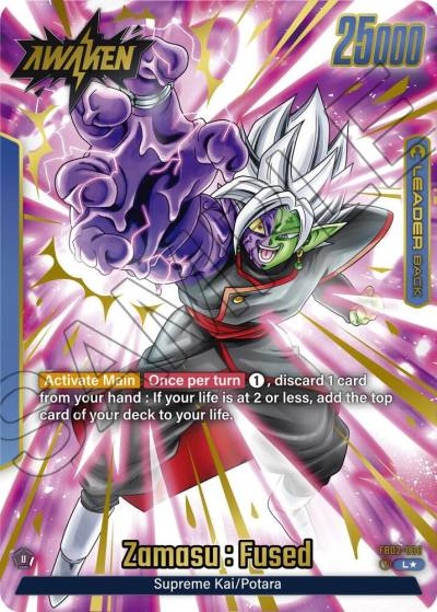 Zamasu Fused Alternate Art FB02-036 Blazing Aura Fusion World card