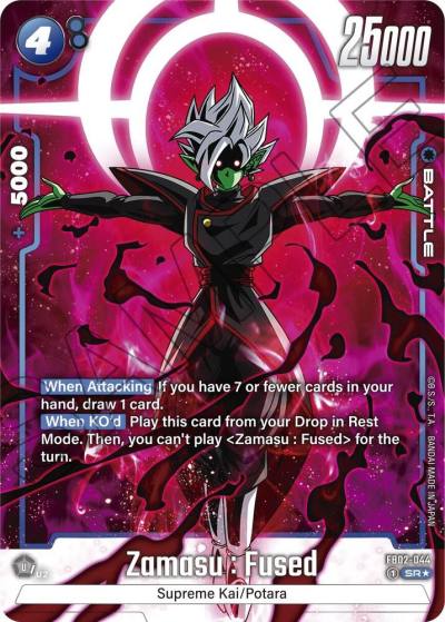 Zamasu Fused Alternate Art FB02-044 Blazing Aura Fusion World card