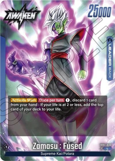 Zamasu Fused FB02-036 Blazing Aura Fusion World card