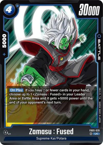 Zamasu Fused FB05-029 New Adventure Fusion World card