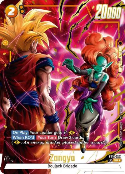 Zangya Alternate Art FB10-078 Cross Force Fusion World card