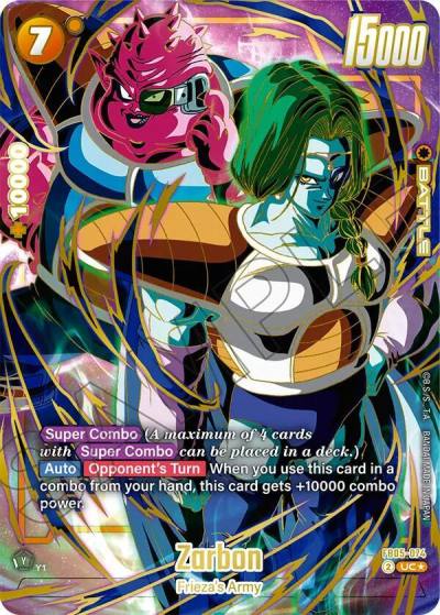 Zarbon 1st Anniversary Set FB05-074 Fusion World Promotion Cards and Packs Fusion World card