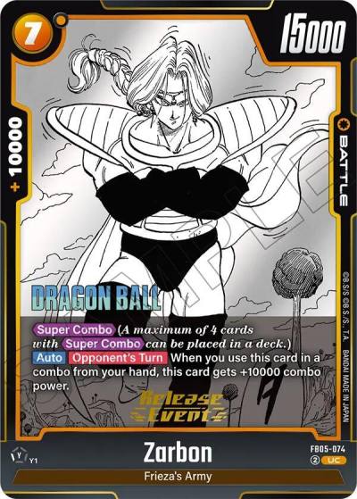 Zarbon FB05-074 Manga Booster 02 Release Event Cards Fusion World card