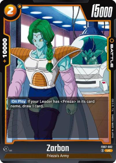 Zarbon FB07-082 Wish For Shenron Fusion World card