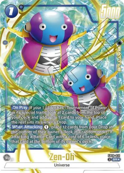 Zen Oh Alternate Art FB09-031 Dual Evolution Fusion World card