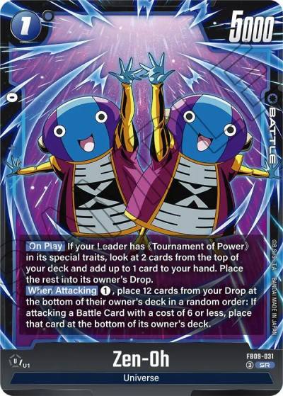 Zen Oh FB09-031 Dual Evolution Fusion World card