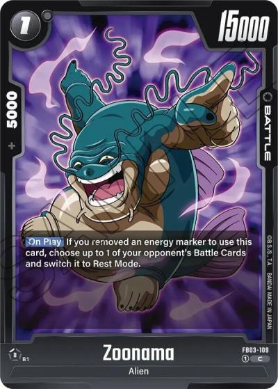 Zoonama FB03-109 Raging Roar Fusion World card